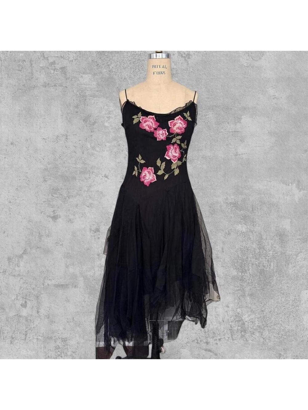 Laundry by Shelli Segal Women's Fairy Floral Ruffle Tulle Spring Dress